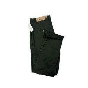 Le‎ 31 Stockholm 32x32 Slim Green Organic Cotton Stretch Pants NWT